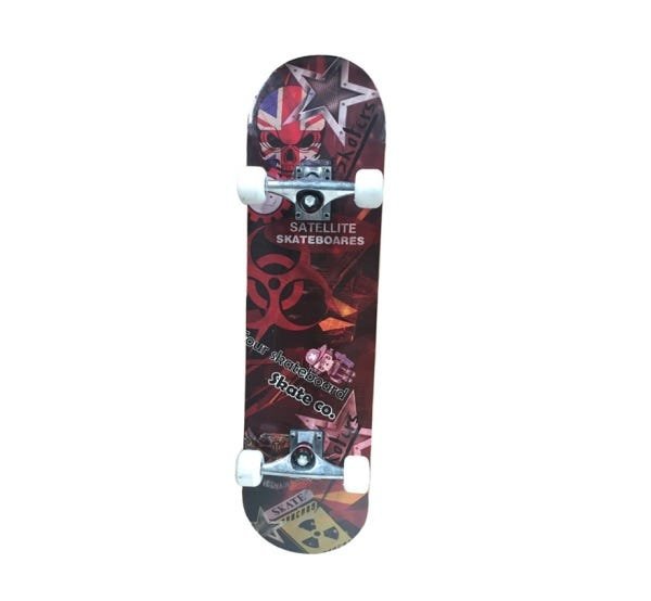 Skate Semi Profissional Com Lixa Abec 7 E Rodas Pu Até 90 Kg - 1