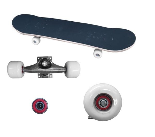 Skate Semi Profissional Com Lixa Abec 7 E Rodas Pu Até 90 Kg - 5