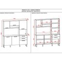 Ver imagem 4 de Cozinha Ambiente Ferrara 6 Portas e 2 Gavetas Freijó Real - Kits Paraná