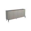 Ver imagem 2 de Buffet Bend 180 cm Porta Frisada Incolar Grigio com Pé Preto