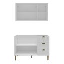 Ver imagem 4 de Armário de Cozinha Americana Modulada 120cm com Balcão para Pia Multimóveis Cr20492