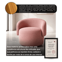 Ver imagem 6 de Kit 2 Poltrona Orgânica Aisha para Sala de Estar Boucle Luxo:Rosa