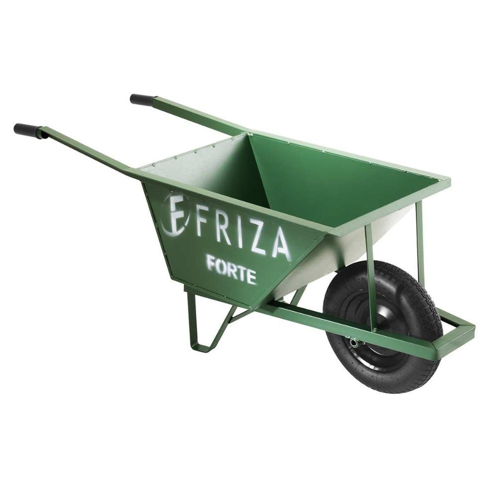 Carrinho de Mão Girica Friza com Pneu e Câmara Reforçado 70l Cor:verde - 2