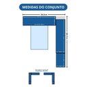 Ver imagem 3 de Conjunto Guarda-Roupa Modulado 4 Peças 6 Portas Duna Infinity 532,3cm Bege