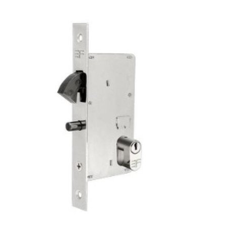 Fechadura Bico De Papagaio 3F Roseta Quadrada Cromada 40Mm