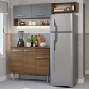 Ver imagem 2 de Armário de Cozinha Compacta 165cm Rustic/Cinza Emilly Madesa 08