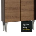 Ver mais imagens de Armário de Cozinha Compacta 165cm Rustic/Cinza Emilly Madesa 08