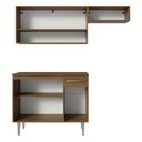 Ver imagem 6 de Armário de Cozinha Compacta 165cm Rustic/Cinza Emilly Madesa 08