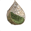 Ver imagem 5 de Balanço Suspenso Ninho Gota com Mola e Mosquetão Almofada Impermeável Gourmet Área Externa:a5