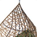 Ver imagem 7 de Balanço Suspenso Ninho Gota com Mola e Mosquetão Almofada Impermeável Gourmet Área Externa:a5