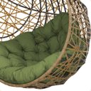 Ver imagem 6 de Balanço Suspenso Ninho Gota com Mola e Mosquetão Almofada Impermeável Gourmet Área Externa:a5
