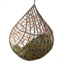 Ver imagem 2 de Balanço Suspenso Ninho Gota com Mola e Mosquetão Almofada Impermeável Gourmet Área Externa:a5