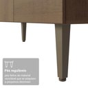 Ver mais imagens de Kit Cozinha Balcão Gabinete 3 Portas 2 Gavetas e Armário Cozinha Despensa 5 Prateleiras Rustic/
