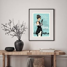 Quadro Breakfast At Tiffany´s - 60x48cm:madeira Branca - 2