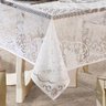 Toalha de Mesa Quadrada de Renda Branca 140x140 Cm - Panami - 1
