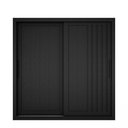 Ver imagem 3 de Guarda Roupa de Casal Trianon 2 Portas de Correr Preto Preto