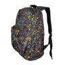 Mochila Feminina Casual Escolar Preta Estampa Colorida Leisite 20171106 - 2