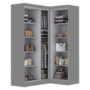 Ver imagem 4 de Guarda-roupa Modulação 5 Portas Canto Paris
