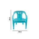 Ver imagem 3 de Cadeira Mini Poltrona Infantil de Plástico Azul