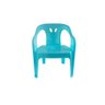 Cadeira Mini Poltrona Infantil de Plástico Azul - 1