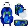 Kit Monstros S.a Dermiwil : Mochilete E Lancheira E Estojo - 1