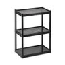 Estante Plastica Modular Multiuso Preta 3 Prateleiras - 2