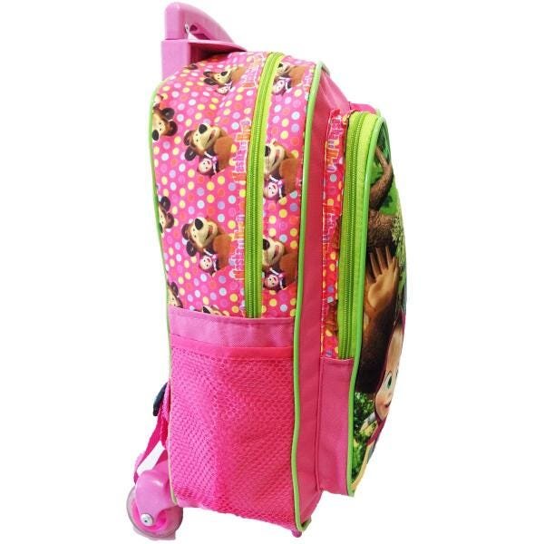 Kit Mochila Infantil Masha e o Urso Tam G Rodinhas - 3