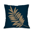 Ver imagem 4 de Kit com 4 Capas para Almofadas Decorativas Folhas Azuis