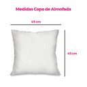 Ver imagem 6 de Kit com 4 Capas para Almofadas Decorativas Folhas Azuis
