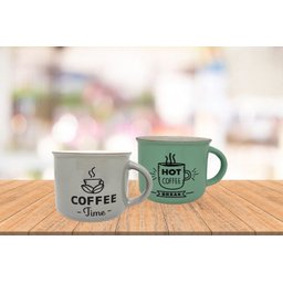 Jogo 2 Canecas Cerâmica Coffee Soft Colorida 350ml - Fratelli - 2