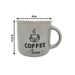 Jogo 2 Canecas Cerâmica Coffee Soft Colorida 350ml - Fratelli - 3