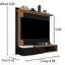 Painel Para Tv Até 32 Polegadas Turim Preto / Freijó - Comprar Moveis em Casa - 2