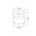 Ver imagem 2 de Poltrona Decorativa Orgânica Curva Luna Boucle Cinza Claro - Montanaris Decor