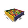 Cercadinho Piscina de Bolinhas Infantil 1x1 m de fábrica com 500 Bolinhas Coloridas - 1