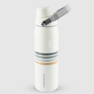 Garrafa Térmica Aerolight Fast Flow Varsity Cream Ash Stripes 710ml - Stanley R8480