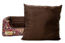 Ver imagem 4 de Cama Iglu e Toca para Cachorro Luppet Luxo Marrom Floral - G