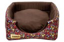 Ver imagem 7 de Cama Iglu e Toca para Cachorro Luppet Luxo Marrom Floral - G