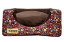 Ver imagem 5 de Cama Iglu e Toca para Cachorro Luppet Luxo Marrom Floral - G