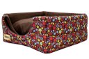 Ver imagem 6 de Cama Iglu e Toca para Cachorro Luppet Luxo Marrom Floral - G
