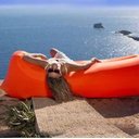 Ver imagem 2 de Sofá Inflável De Ar Para Praia, Piscina e Camping - Laranja