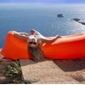 Sofá Inflável De Ar Para Praia, Piscina e Camping - Laranja - 2