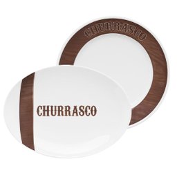 Kit Conjunto Churrasco Tradição 4 Peças Oxford Porcelana - 1 Kit Conjunto Churrasco Tradição 4 Peças Oxford Porcelana - 1
