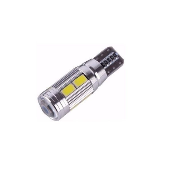 Kit 10 Lâmpada T10 Cambus Cree 10 LED Branca 12V - 1