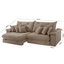 Ver imagem 5 de Sofá Ágata Veludo Dois Módulos de 80 Cm B25 Meu Sofá Online