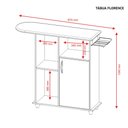 Ver imagem 6 de Armário Multiuso para Lavanderia com Tábua de Passar e Suporte para Ferro Branco - Notável Móveis
