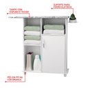 Ver imagem 5 de Armário Multiuso para Lavanderia com Tábua de Passar e Suporte para Ferro Branco - Notável Móveis