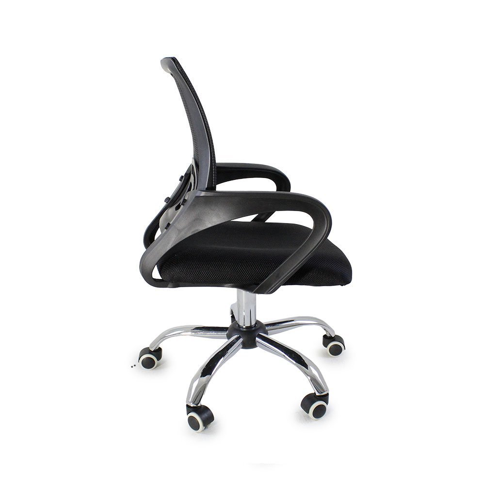 Kit 15 Cadeiras de Escritório Begonia Tela Mesh Ergonômico - Preto - 6