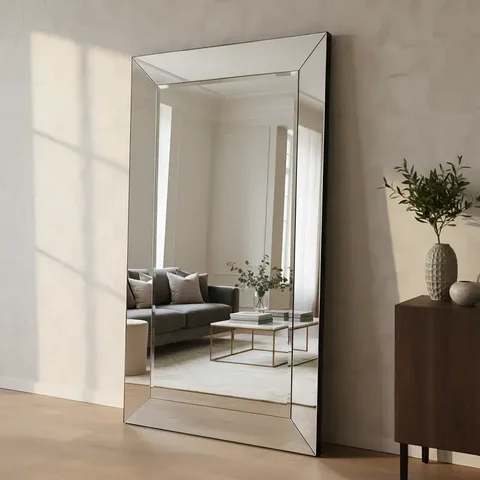 Espelho Chanfrado Bisote Cristal 100x180 Cm