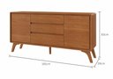 Ver imagem 4 de Buffet Sinus 165 cm Naturalle Mavaular