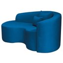 Ver imagem 5 de Recamier Curvo Orgânico 150cm 2 Lugares Lado Esquerdo para Sala de Estar Linho Londres